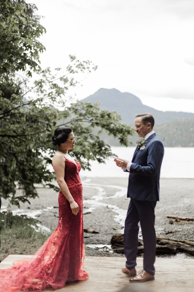 Gibsons Island summer camp wedding at Camp Elphinstone