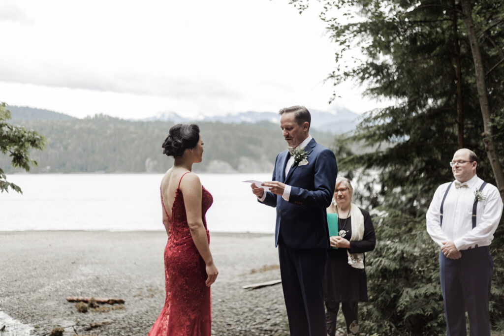 Gibsons Island summer camp wedding at Camp Elphinstone