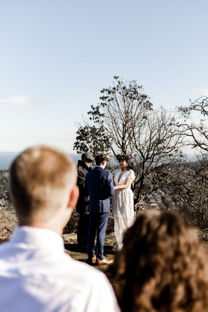 Mount Douglas elopement in Victoria, British Columbia