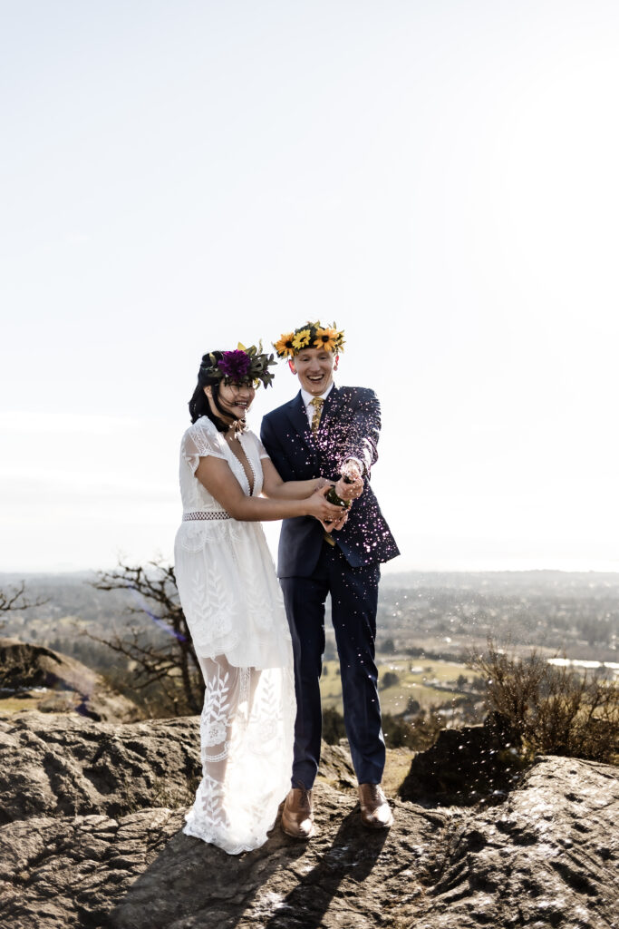 Mount Douglas elopement in Victoria, British Columbia