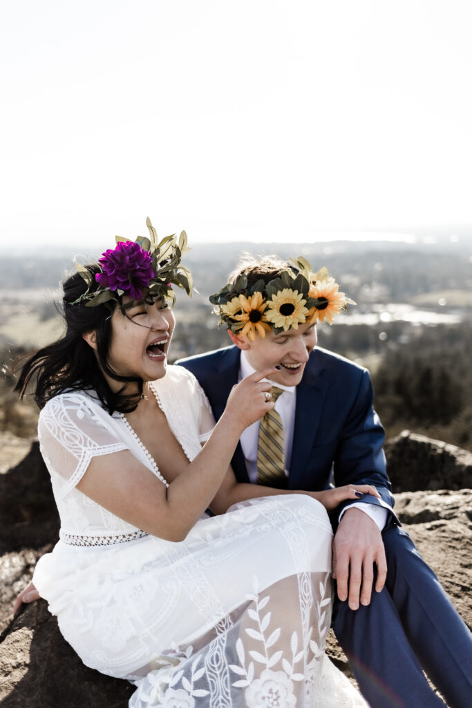 Mount Douglas elopement in Victoria, British Columbia