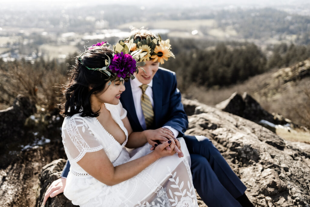 Mount Douglas elopement in Victoria, British Columbia