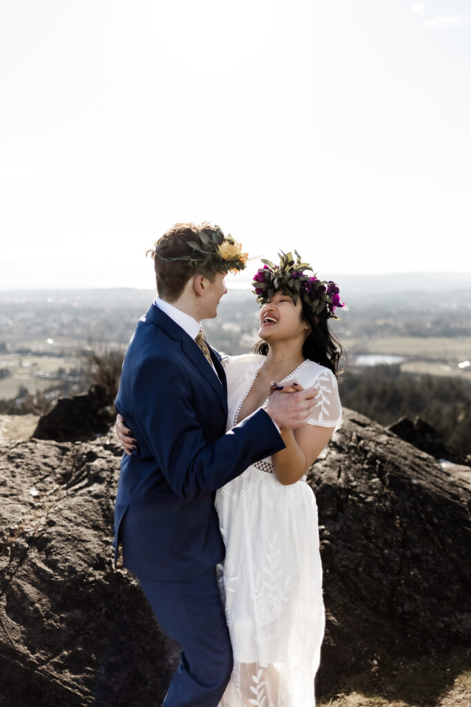 Mount Douglas elopement in Victoria, British Columbia