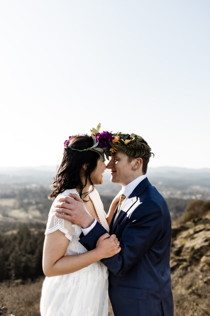 Mount Douglas elopement in Victoria, British Columbia