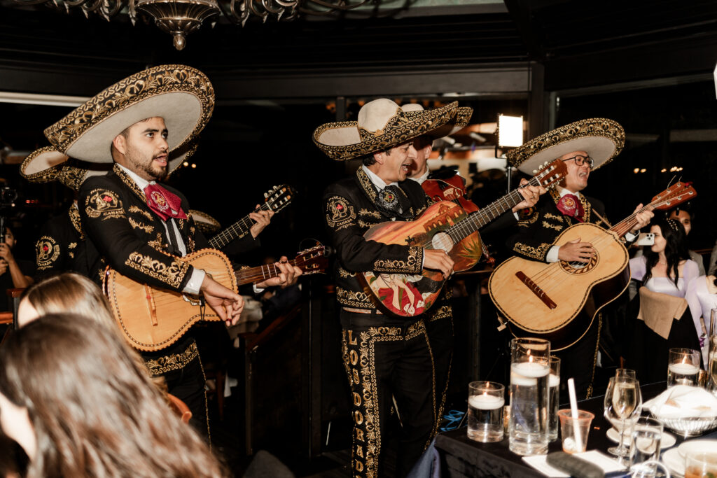 Mariachi band performs at this wedding at Seasons Restaurant