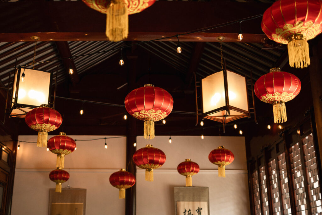 Chinese lanterns at Dr. Sun Yat-Sen Classical Chinese Garden wedding venue