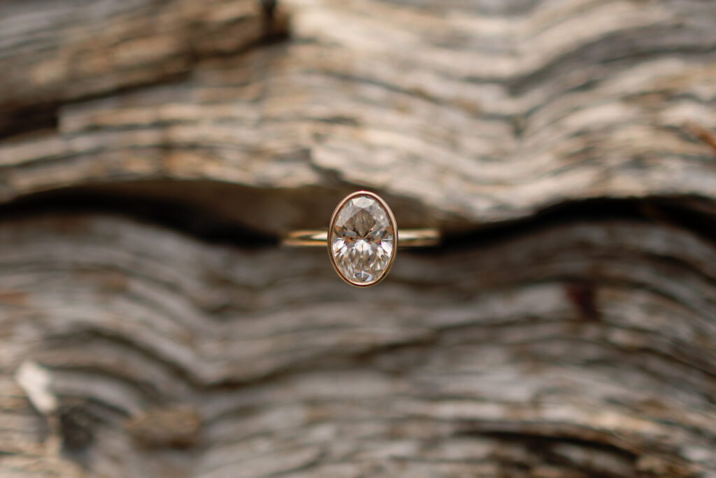 Golden hour couples canoe photoshoot at Porteau Cove, near Squamish BC