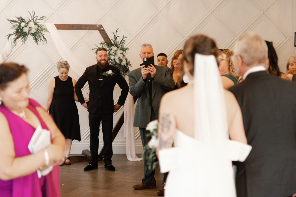 The Grand Hall wedding ceremony in Chilliwack's downtown District 1881