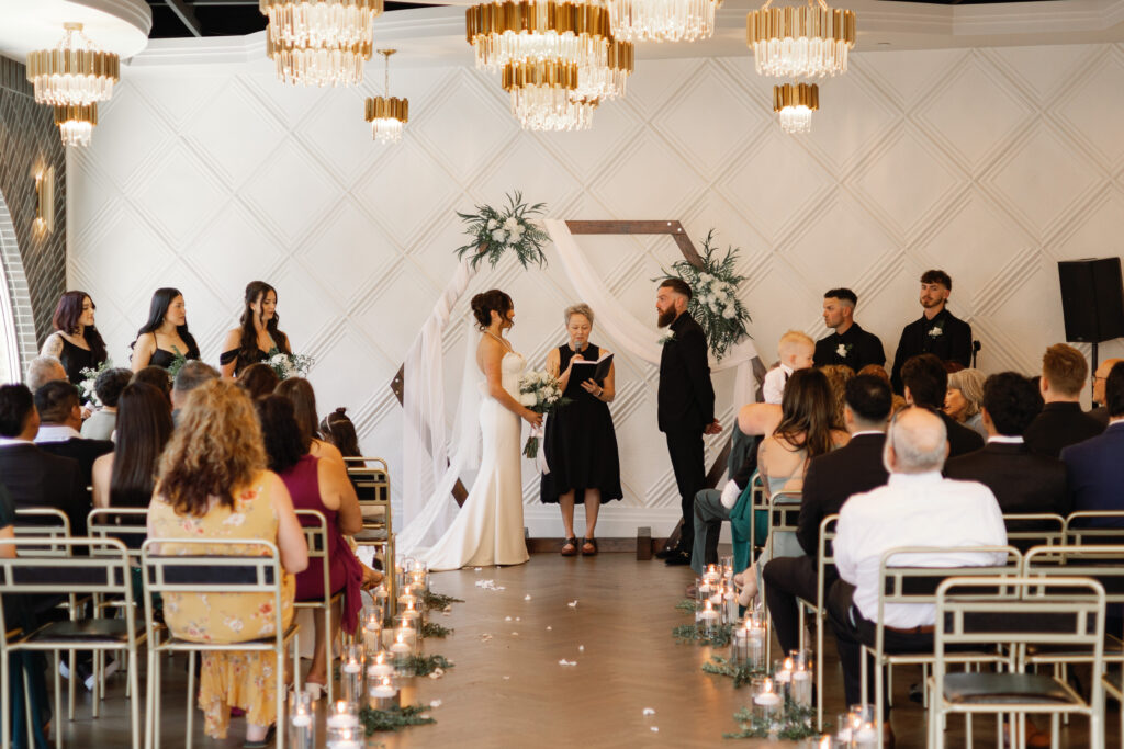 The Grand Hall wedding ceremony in Chilliwack's downtown District 1881