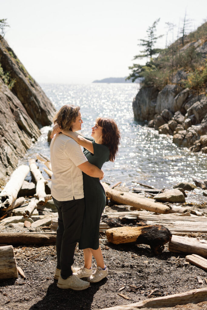 Proposal at Whytecliff Park in Vancouver, BC