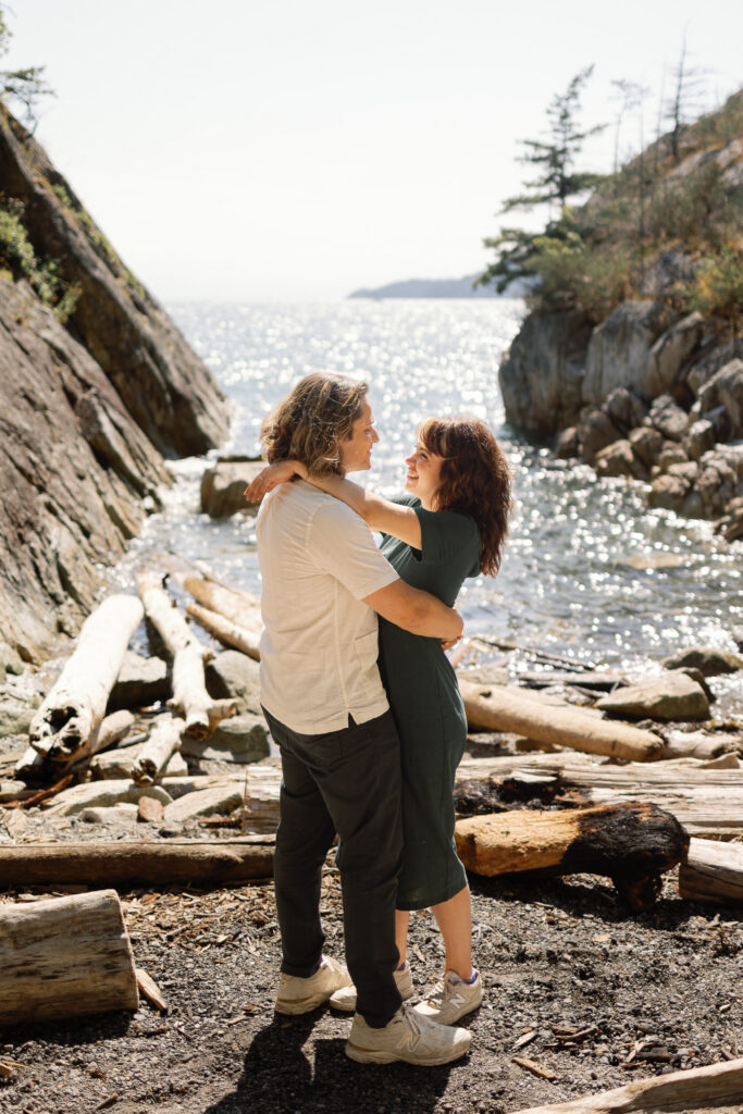 Proposal at Whytecliff Park in Vancouver, BC