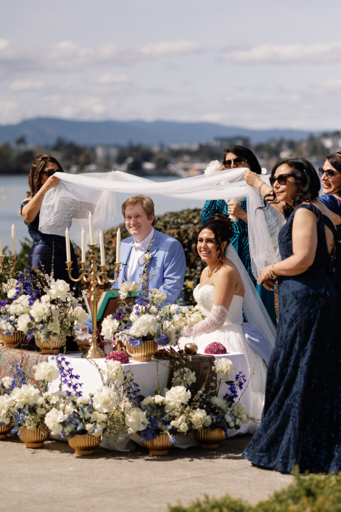 Persian wedding ceremony moments at Laurel Point Inn wedding in Victoria BC