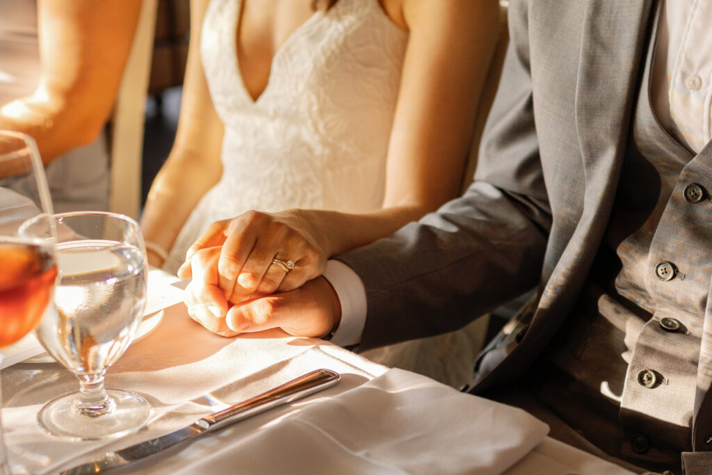 Shaughnessy wedding reception with warm ambient lighting and a sophisticated atmosphere